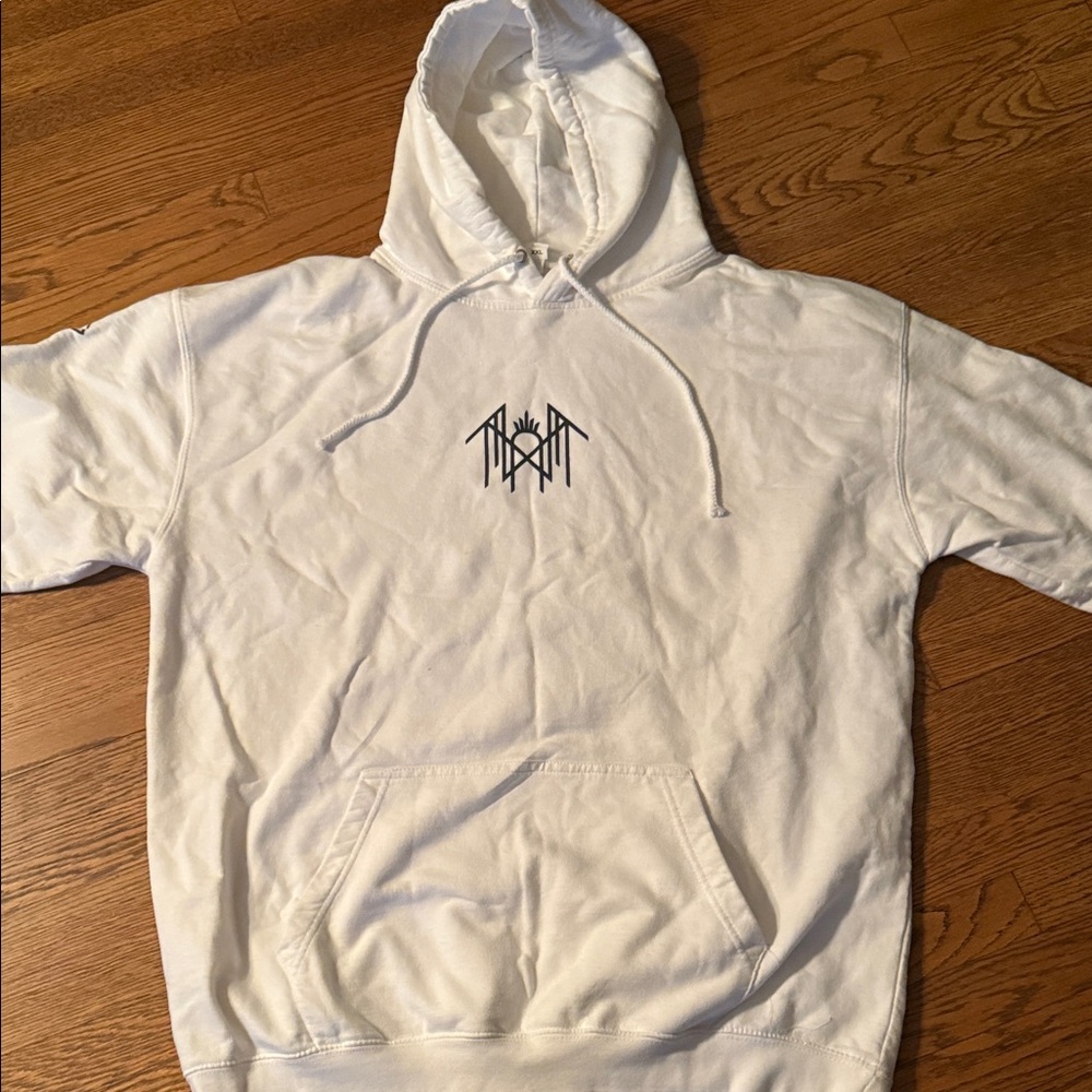 White Graphic Hoodie for Men